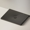 Керамічний душовий піддон Flaminia Water Drop 90х72, black( DR90) Дрібні Чорний