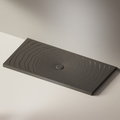 Керамический душевой поддон Flaminia Water Drop 160х80, graphite (DR8016) Мелкие Графит