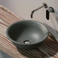 Керамическая раковина 42 см Flaminia Boll 42, lava grey (BL42L) На столешницу, На тумбу Круглые