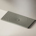 Керамический душевой поддон Flaminia Water Drop 140х70, lava grey (DR70) Мелкие Серый