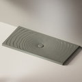 Керамический душевой поддон Flaminia Water Drop 160х80, lava grey (DR8016) Мелкие Серый