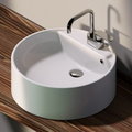 Керамічна раковина 52 см Flaminia Twin Set 52, white (5050 / A) На стільницю, На тумбу 