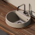 Керамічна раковина 42 см Flaminia Twin Set 42, argilla (5055/42) На стільницю, На тумбу 