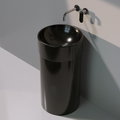 Напольная керамическая раковина Flaminia Twin Column, black (5050/COLP+5050/42C) Напольные Круглые