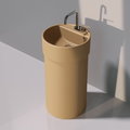 Напольная керамическая раковина Flaminia Twin Column, fango (5050/COLC+5050/42A) Напольные Круглые