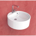Керамическая раковина 52 см Flaminia Twin Set 52, white (5050/S+TS01/52) Подвесные Круглые