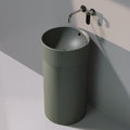 Напольная керамическая раковина Flaminia Twin Column, lava grey (5050/COLP+5050/42C) Напольные Круглые