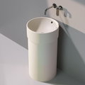 Напольная керамическая раковина Flaminia Twin Column, milky white (5050/COLP+5050/42C) Напольные Круглые