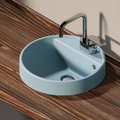 Керамическая раковина 42 см Flaminia Twin Set 42, nuvola (5055/42) На столешницу, На тумбу Круглые