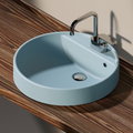Керамическая раковина 52 см Flaminia Twin Set 52, nuvola (5055) На столешницу, На тумбу Круглые