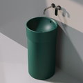 Напольная керамическая раковина Flaminia Twin Column, petrolio (5050/COLP+5050/42C) Напольные Круглые