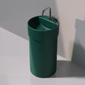 Напольная керамическая раковина Flaminia Twin Column, petrolio (5050/COLC+5050/42A) Напольные Круглые