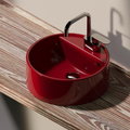 Керамічна раковина 42 см Flaminia Twin Set 42, rosso rubens (5050/42A) На тумбу 