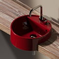 Керамічна раковина 42 см Flaminia Twin Set 42, rosso rubens (5054/42) На стільницю, Напіввбудовувані 