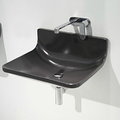 Керамическая раковина 54 см Flaminia Plate 54, black (PT54L) Подвесные Прямоугольные
