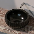 Керамічна раковина 50 см Flaminia Settecento, black (SE50A) На стільницю, На тумбу 
