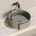 Керамическая раковина 44 см Flaminia Roll 44, lava grey (RL44L) На столешницу, На тумбу Круглые