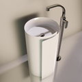 Напольная керамическая раковина 44 см Flaminia Roll Monoroll, white (MR44C) Напольные Круглые