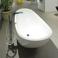 Ванна зі штучного каменю окремостояча Flaminia IO 165Х70 см, white( IO70SM) Flaminia Овальні