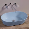 Керамическая раковина 60 см Simas WAVE, matte pervinca (WA 02) На столешницу, На тумбу Овальные