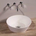 Керамическая раковина 42 см Simas WAVE, matte white (WA 01) На столешницу, На тумбу Круглые