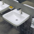 Керамическая раковина 54 см Flaminia Como 54, white (CM54L) На столешницу, На тумбу, Подвесные Прямоугольные
