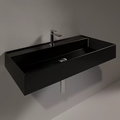 Керамічна раковина 91 см Simas Agile, glossy black (AG 91) На стільницю, На тумбу, Підвісні 