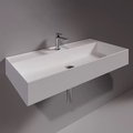 Керамическая раковина 91 cм Simas Agile, matte white (AG 91) На столешницу, На тумбу, Подвесные Прямоугольные