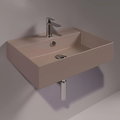 Керамическая раковина 61 cм Simas Agile, matte moka (AG 61) На столешницу, На тумбу, Подвесные Прямоугольные