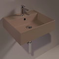 Керамическая раковина 51 см Simas Agile, matte moka (AG 51) На столешницу, На тумбу, Подвесные Прямоугольные