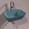 Керамическая раковина 48 см Simas WAVE, matte navy (WA 08) На столешницу, На тумбу, Подвесные Прямоугольные