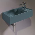 Керамическая раковина 50 см Simas Agile, matte navy (AG 50) На столешницу, На тумбу, Подвесные Прямоугольные