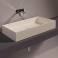 Керамическая раковина 80 см Simas Agile, matte sabbia (AG 80) На столешницу, На тумбу Прямоугольные