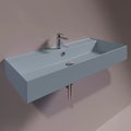 Керамическая раковина 101 cм Simas Agile, matte tela (AG 101) На столешницу, На тумбу, Подвесные Прямоугольные