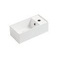 Керамическая раковина 40 см Simas Agile, glossy white (AG 20) На столешницу, На тумбу, Подвесные Прямоугольные