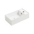 Керамическая раковина 50 см Simas Agile, glossy white (AG 50) На столешницу, На тумбу, Подвесные Прямоугольные