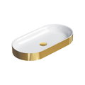 Керамическая раковина 70 см Catalano Horizon, oro-bianco (170AHZBO) На столешницу, На тумбу Овальные