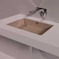 Керамическая раковина 55 cм Simas Agile, matte moka (S 60) Встраиваемые снизу Прямоугольные