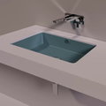 Керамическая раковина 55 cм Simas Agile, matte navy (S 60) Встраиваемые снизу Прямоугольные