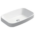 Керамическая раковина 60 см Simas Baden Baden, glossy white (BB 11) На столешницу, На тумбу Прямоугольные
