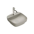 Керамическая раковина 42 см Catalano Green Lux, cemento satinato (142GRLXNCS) На столешницу, На тумбу, Полувстраиваемые Квадратные