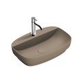 Керамическая раковина 60 см Catalano Green Lux, marrone satinato (160GRLXNMS) На столешницу, На тумбу, Полувстраиваемые Прямоугольные