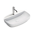 Керамическая раковина 65 см Catalano Green Lux, bianco satinato (165GRLXNBM) На столешницу, На тумбу, Полувстраиваемые Прямоугольные