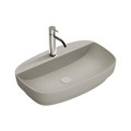 Керамическая раковина 65 см Catalano Green Lux, cemento satinato (165GRLXNCS) На столешницу, На тумбу, Полувстраиваемые Прямоугольные