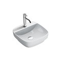 Керамическая раковина 42 см Catalano Green Lux, bianco lucido (142GRLXN00) На столешницу, На тумбу, Полувстраиваемые Квадратные