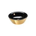Керамическая раковина 42 см Catalano Gold&Silver, gold/black (142VLNNO) На столешницу, На тумбу Круглые