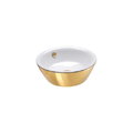 Керамическая раковина 42 см Catalano Gold&Silver, gold/white (142VLNBO) На столешницу, На тумбу Круглые