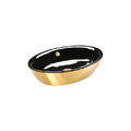 Керамическая раковина 60 см Catalano Gold&Silver, gold/black (160VLNNO) На столешницу, На тумбу Овальные