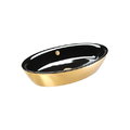 Керамическая раковина 70 см Catalano Gold&Silver, gold/black (170VLNNO) На столешницу, На тумбу Овальные