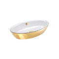 Керамическая раковина 70 см Catalano Gold&Silver, gold/white (170VLNBO) На столешницу, На тумбу Овальные